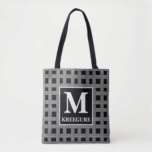 Tote Bag Série classique monogramme BW Lave-linge (Devant)