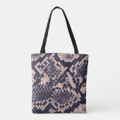 Tote Bag Serpent à motifs Snakeskin sans soudure, peau, p (Dos)