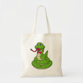 Tote Bag Serpent avec cravate de cabot (Devant)