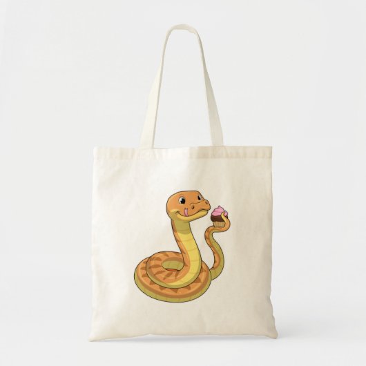 Tote Bag Serpent avec muffin (Devant)