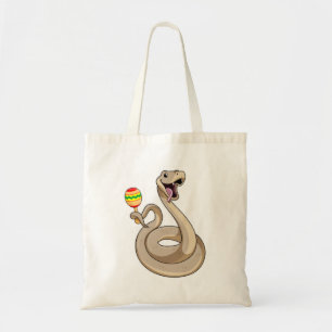 Tote Bag Serpent en musicien avec Maracas