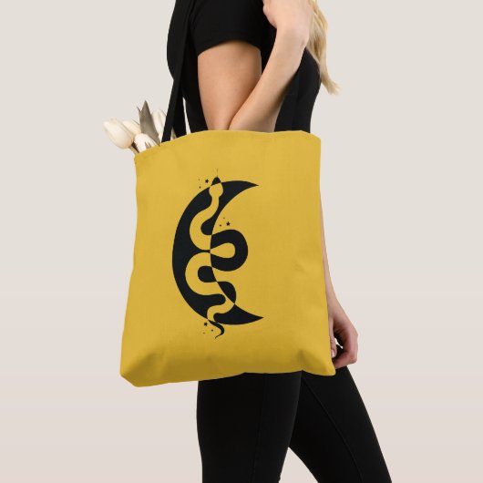 Tote Bag Serpent et lune (De près)