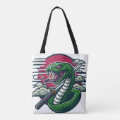 Tote Bag Serpent vert (Dos)