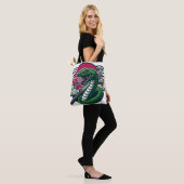 Tote Bag Serpent vert (Sur le modèle)