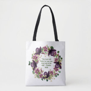 Tote Bag Serre florale féminine habilitant la citation reli