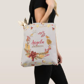 Tote Bag Serre Rustique Noël personnalisé Noël Noël Noël No (De près)