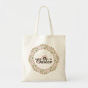 Tote Bag Serre Verte Avec Lapin - Bonne Pâques