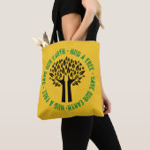 Tote Bag Serrer un arbre sauver notre terre (De près)