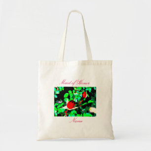 Tote Bag Servante d'honneur roses rouges