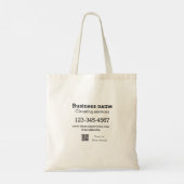 Tote Bag Services de nettoyage ajouter l'adresse e-mail du (Dos)