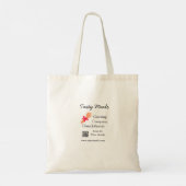 Tote Bag Services de restauration ajouter nom QR code site  (Dos)