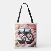 Tote Bag Serviette de plage à rabat rayé (Dos)