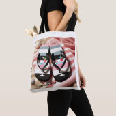 Tote Bag Serviette de plage à rabat rayé (De près)