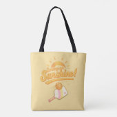 Tote Bag Serving Up Sunshine - Sunny Yellow Pickleball Life (Dos)