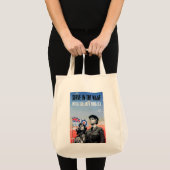 Tote Bag Servir dans le WAAF ~ Avec les hommes qui volent (Devant (produit))
