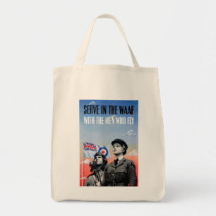 Tote Bag Servir dans le WAAF ~ Avec les hommes qui volent