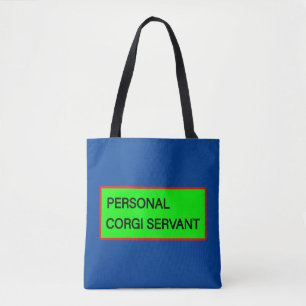 Tote Bag Serviteur personnel de Corgi Fourre-tout
