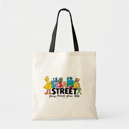 Tote Bag Sesame Street | Amis à Poils Depuis 1969 (Devant)