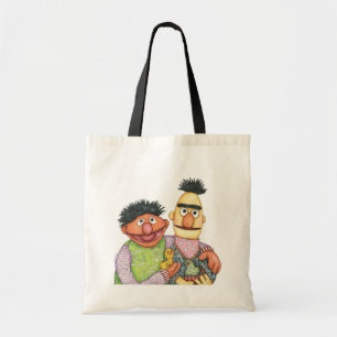 Tote Bag Sesame Street Bert et Ernie Watercolor