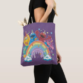 Tote Bag Sesame Street Unicorn Arc-en-ciel (De près)