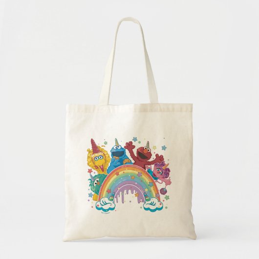 Tote Bag Sesame Street Unicorn Arc-en-ciel (Devant)