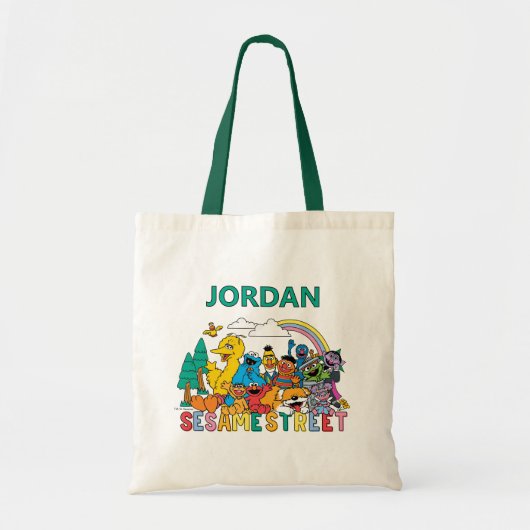 Tote Bag Sesame Street | Vague Arc-en-ciel (Devant)