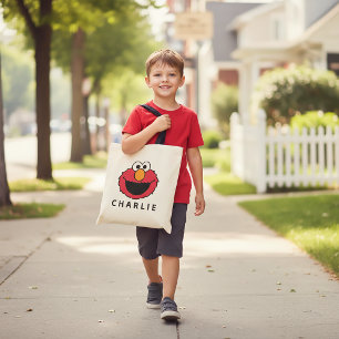 Tote Bag Sesame Street   Visage d'Elmo