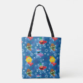 Tote Bag Sesame Street Winter Snowflake Motif (Dos)