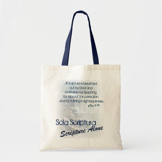 Tote Bag Seule écriture sainte de Sola Scriptura/ (Devant)