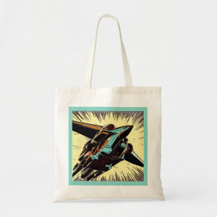 Tote Bag SF - Anime Starfighter Woodcut 3
