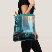 Tote Bag SF Futuristic City 3 (De près)