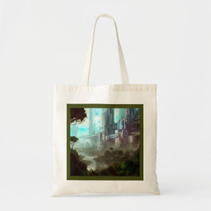 Tote Bag SF - Ville sur la planète forestière 4