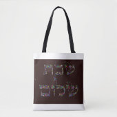 Tote Bag Shabbat Shalom Gemstone Art - Bénédiction pacifiqu (Devant)