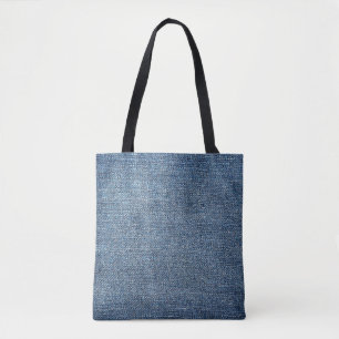 Tote Bag Shabby texture denim pour arrière - plan. Jeans bl