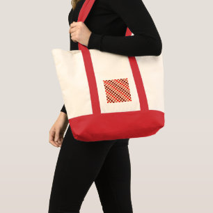 Tote Bag Shades of Red Pois par Shirley Taylor
