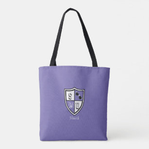Tote Bag Shady University Alum grad periwinkle personnalisé