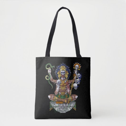 Tote Bag Shaman, guerrier aztèque (Devant)