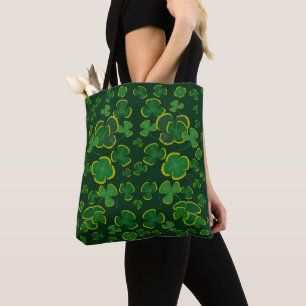Tote Bag Shamrock Allover Fourre-tout