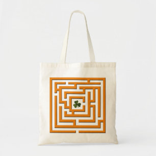 Tote Bag Shamrock au défi Orange Labyrinth