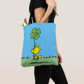 Tote Bag Shamrock de transport de bois (De près)