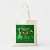 Tote Bag Shamrock d'or de la Saint-Patrick (Devant)