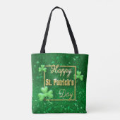 Tote Bag Shamrock d'or de la Saint-Patrick (Dos)