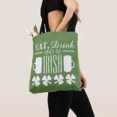 Tote Bag Shamrock et bière (De près)