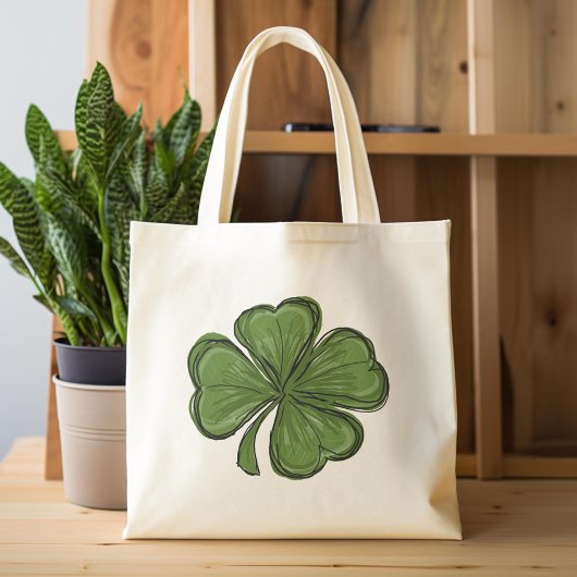 Tote Bag Shamrock moderne