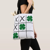Tote Bag Shamrock Tic Tac Toe (De près)