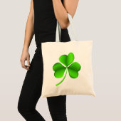 Tote Bag Shamrock Vert Sur Btcnt Blanc (Devant (produit))