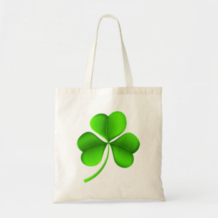 Tote Bag Shamrock Vert Sur Btcnt Blanc