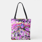 Tote Bag Shani - Multicolore, conception abstraite (Dos)
