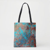 Tote Bag Shattuckite bleue et rouge (Devant)