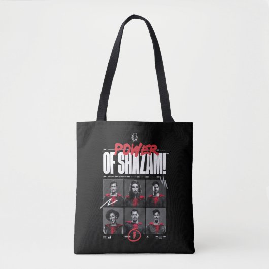 Tote Bag SHAZAM ! Furie des dieux | Puissance du groupe SHA (Devant)